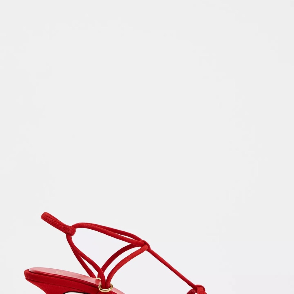 Zara leather sandals with strap